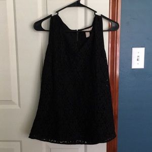 Banana Republic FACTORY - lace peplum BLACK